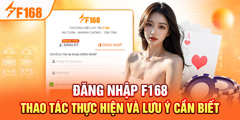 Đăng Nhập F168 - Thao Tác Thực Hiện Và Lưu Ý Cần Biết